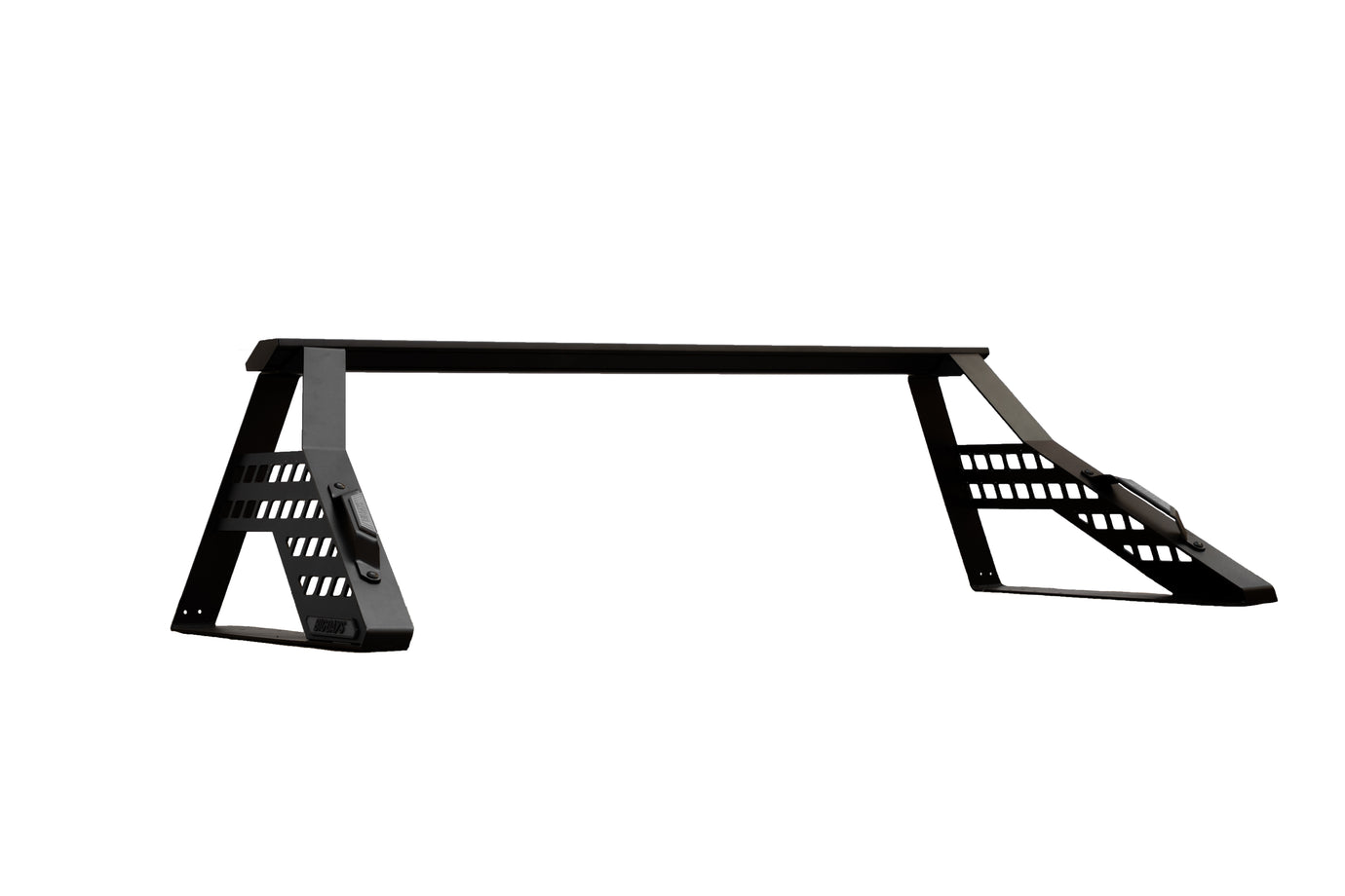 A truck bed chase rack that works as a truck bed bike rack, truck bed dirt bike rack, truck bed ski and snowboard rack
