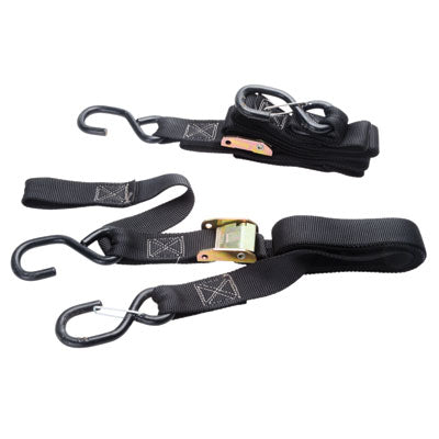 Accessory - Rider Cargo Soft Loop/Buckle/Carabiner Wide Tie Downs Black